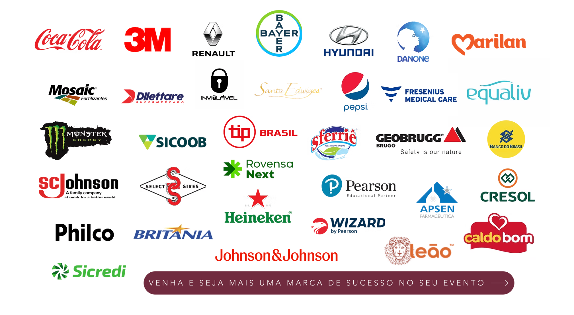 Marcas que já realizaram eventos com a Mimo Games